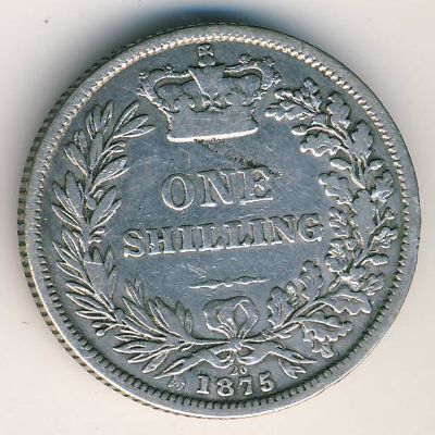 Великобритания, 1 шиллинг (1867–1879 г.)