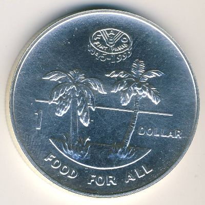 Solomon Islands, 1 dollar, 1995