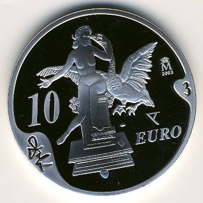 Spain, 10 euro, 2004