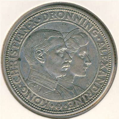 Denmark, 2 kroner, 1923