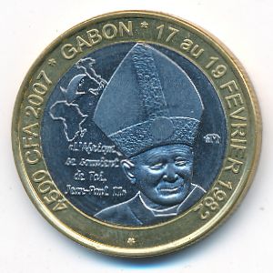 Габон, 4500 франков КФА (2007 г.)