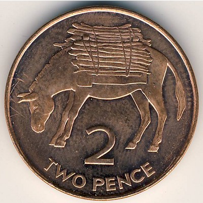 Saint Helena Island and Ascension, 2 pence, 1998–2006
