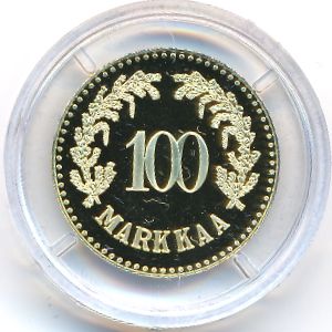 Finland., 100 марок, 