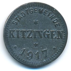 Китцинген., 5 пфеннигов (1917 г.)