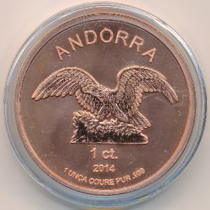 Andorra, 1 сентим, 