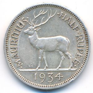 Маврикий, 50 центов (1934 г.)