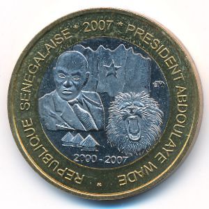 Сенегал, 6000 франков КФА (2007 г.)