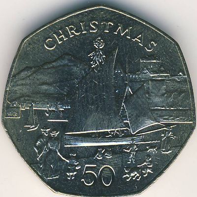 Isle of Man, 50 pence, 1981