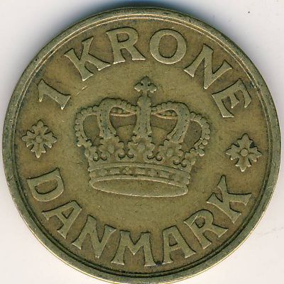Дания, 1 крона (1924–1926 г.)