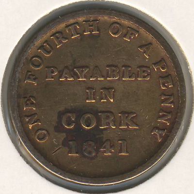 Ирландия, 1/4 пенни (1841 г.)