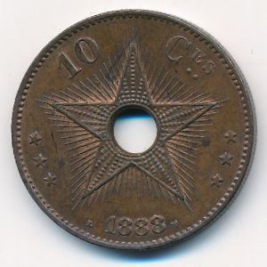 Belgian Congo, 10 сентим, 