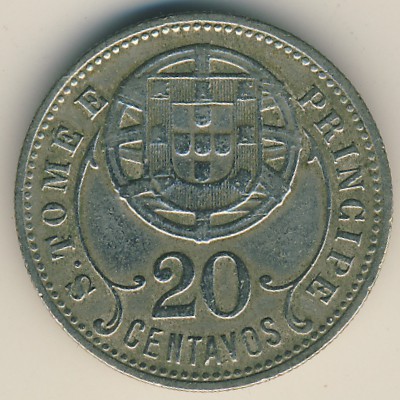 Sao Tome and Principe, 20 centavos, 1929