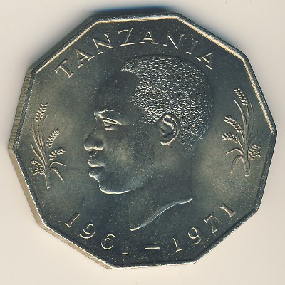 Tanzania, 5 shilingi, 1971