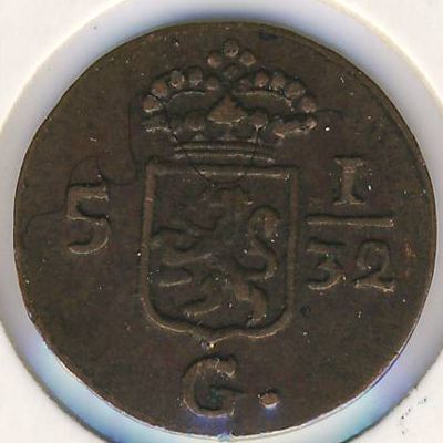 Netherlands East Indies, 1/2 duit, 1802–1809