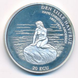 Denmark, 20 экю, 