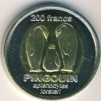 Острова Крозе., 200 франков (2011 г.)