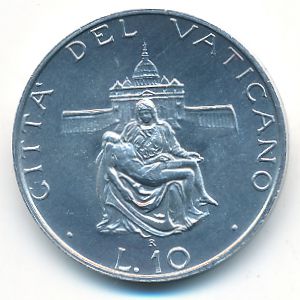 Ватикан, 10 лир (1987 г.)