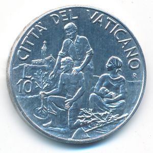 Ватикан, 10 лир (1994 г.)