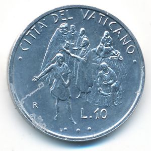 Ватикан, 10 лир (1995 г.)