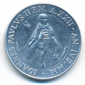 Ватикан, 10 лир (2000 г.)