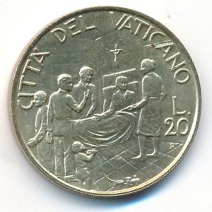 Ватикан, 20 лир (1994 г.)