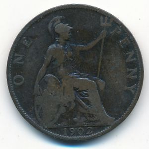 Great Britain, 1 пенни, 