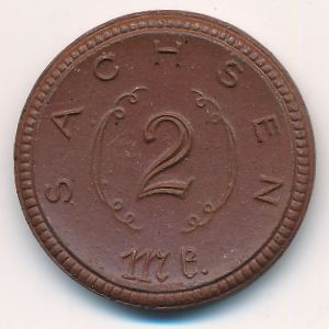 Саксония, 2 марки (1927 г.)