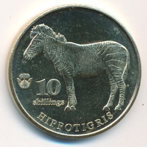 Biafra., 10 шиллингов, 