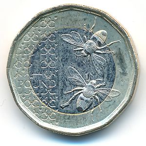 Великобритания, 1 фунт (2023 г.)