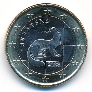 Хорватия, 1 евро (2023 г.)