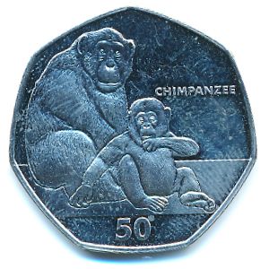 Гибралтар, 50 пенсов (2018 г.)