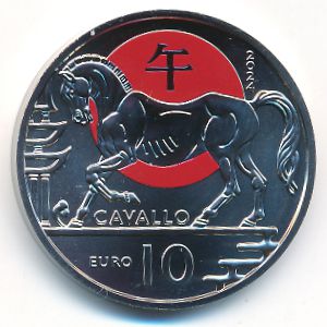 Сан-Марино, 10 евро (2024 г.)