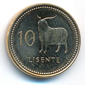 Lesotho, 10 лисенте, 