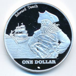 Остров Сент-Томас., 1 доллар (2015 г.)