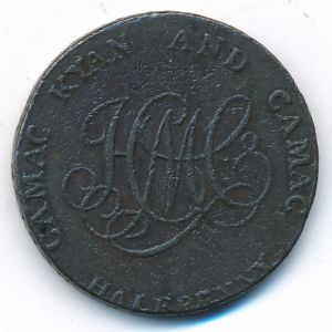 Ireland, 1/2 пенни, 