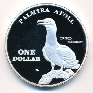 Palmyra Atoll., 1 dollar, 2015