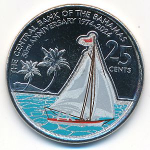 Bahamas, 25 центов, 