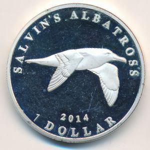 Bounty Islands., 1 доллар, 