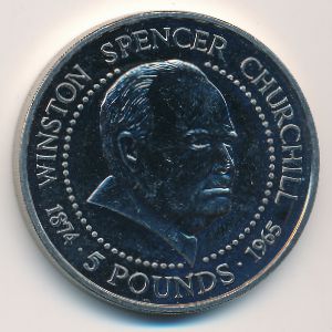 Guernsey, 5 фунтов, 