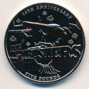 Гернси, 5 фунтов (2013 г.)