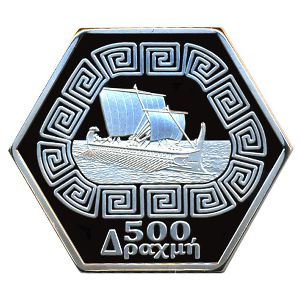 Икария., 500 драхм (2025 г.)