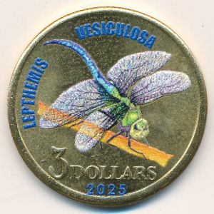 Малаита., 3 доллара (2025 г.)