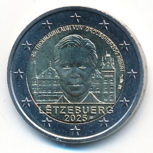 Люксембург, 2 евро (2025 г.)