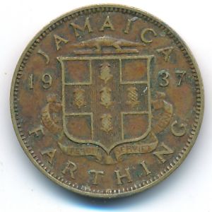 Ямайка, 1 фартинг (1937 г.)