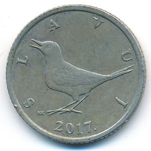 Хорватия, 1 куна (2017 г.)