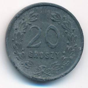 Poland., 20 грошей, 