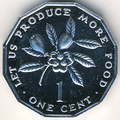 Ямайка, 1 цент (1976–1984 г.)