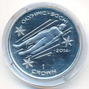 Остров Мэн, 1 крона (2014 г.)