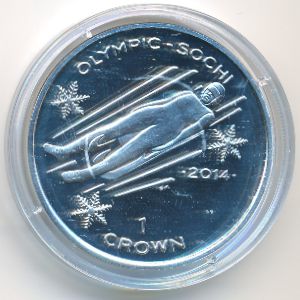 Isle of Man, 1 крона, 