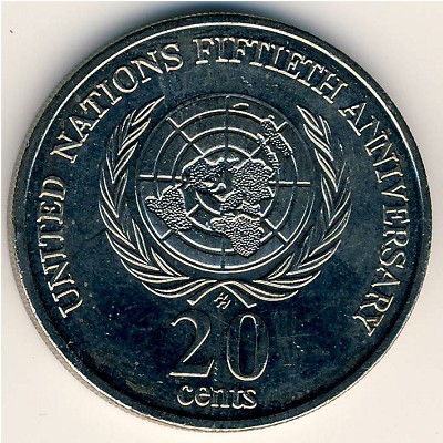 Australia, 20 cents, 1995